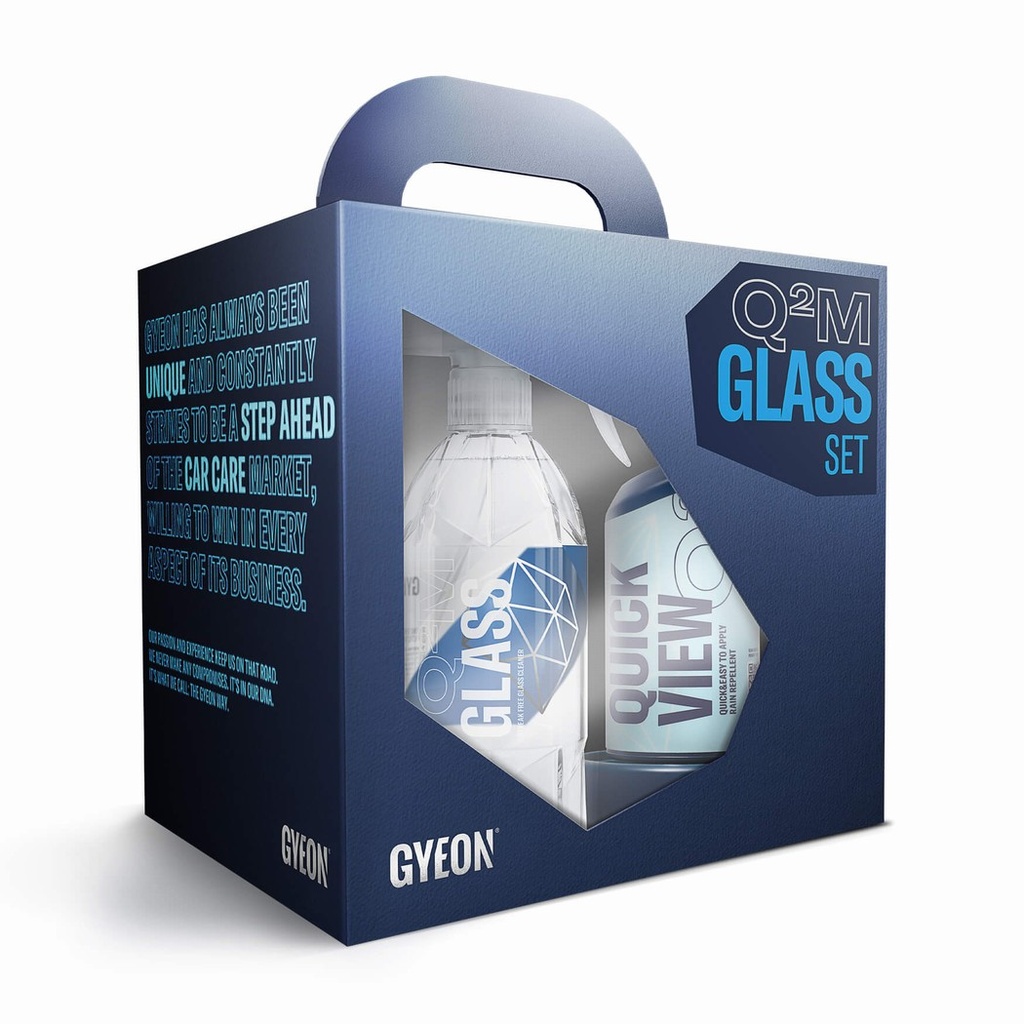 Bộ sản phẩm vệ sinh kính GYEON Q2M Glass Set - Bundle Box + Q2M WetCoat 80 ml
