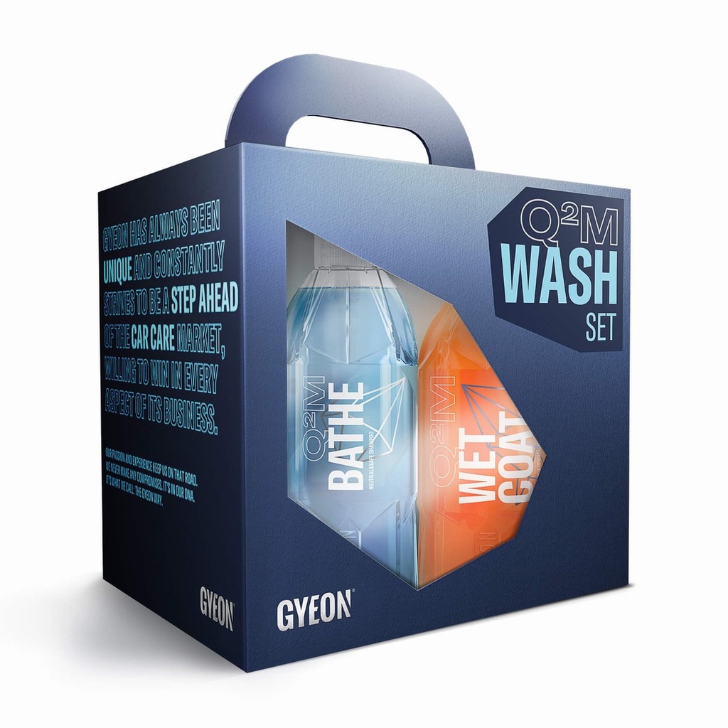 Bộ sản phẩm rửa xe GYEON Q2M Wash Set - Bundle Box + Q2M QuickDetailer 80 ml