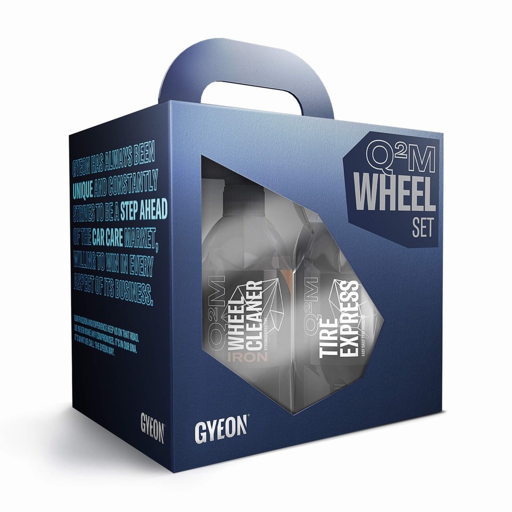 Bộ sản phẩm vệ sinh bánh xe GYEON Q2M Wheel Set - Bundle Box + Q2M TireCleaner 80 ml