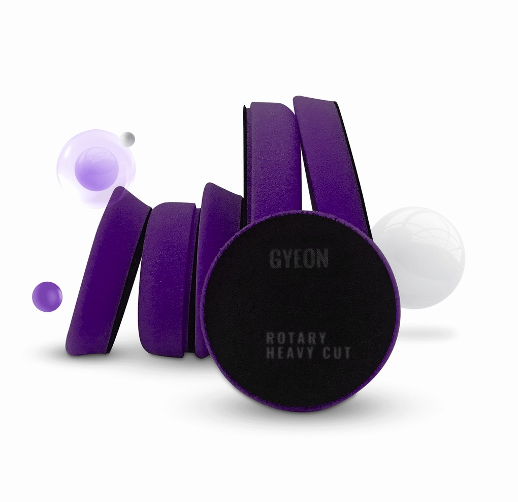 Gói 2-phớt mút đánh bóng đồng tâm GYEON Q2M Rotary Heavy Cut 2-pack 80 mm x 25 mm
