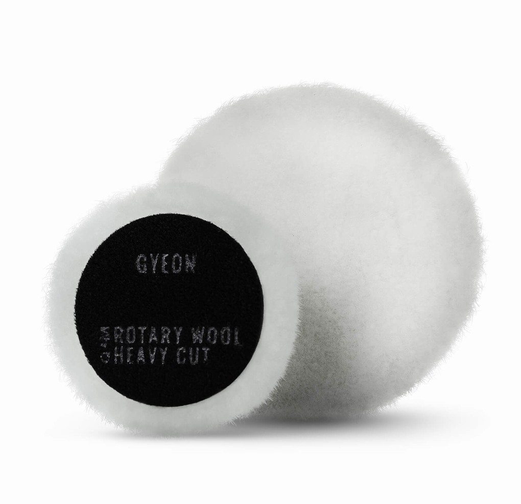 Gói 2-phớt lông cừu đánh bóng đồng tâm GYEON Q2M Rotary Wool Heavy Cut 2-pack 80 mm
